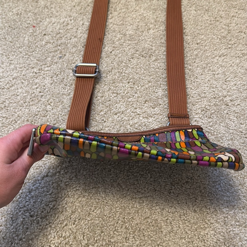 Fossil Key-Per Multi Color Cross Body Bag - image 4